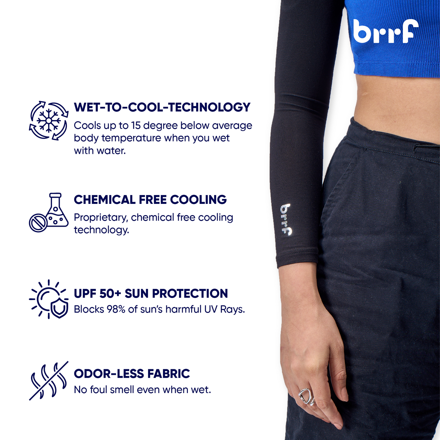 Bamboo Cooling Arm Sleeves/Sun Sleeves