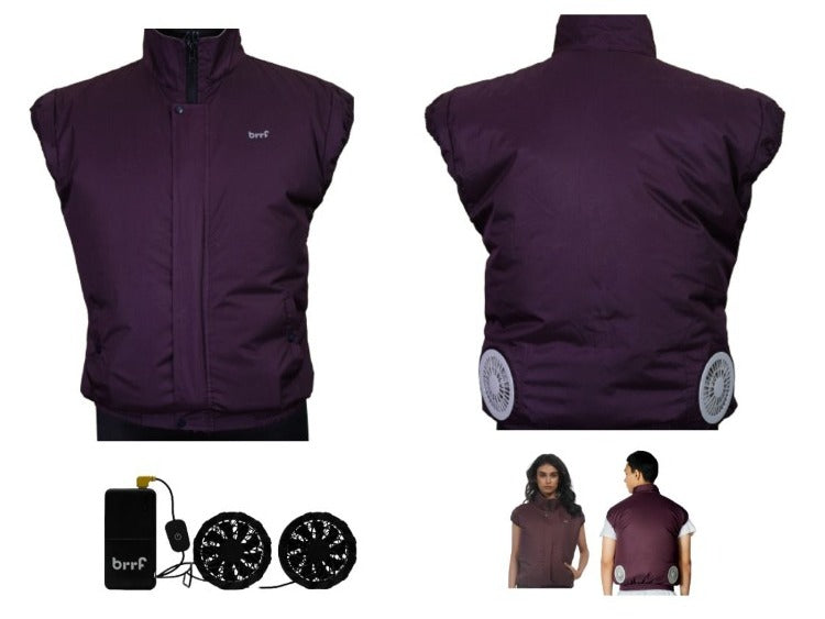 Air-Conditioned Clothing - Utility Style - brrf Pro (with 10000 mAh Power Bank included)