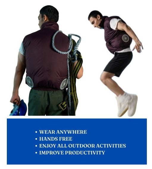 Combo Pack of Air-Conditioned Jacket (5V) + Cooling Vest