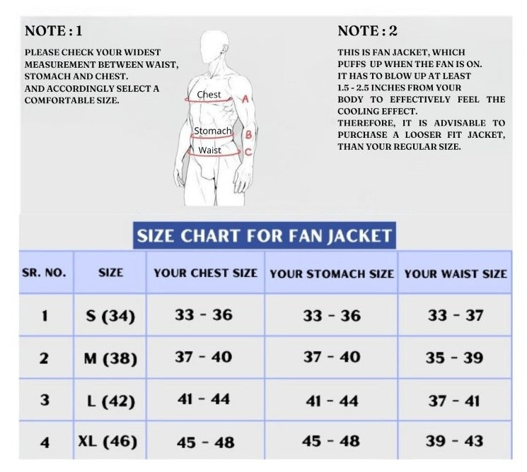 Combo Pack of Air-Conditioned Jacket (5V) + Cooling Vest