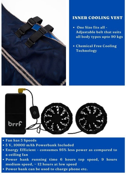 Combo Pack of Air-Conditioned Jacket (5V) + Cooling Vest