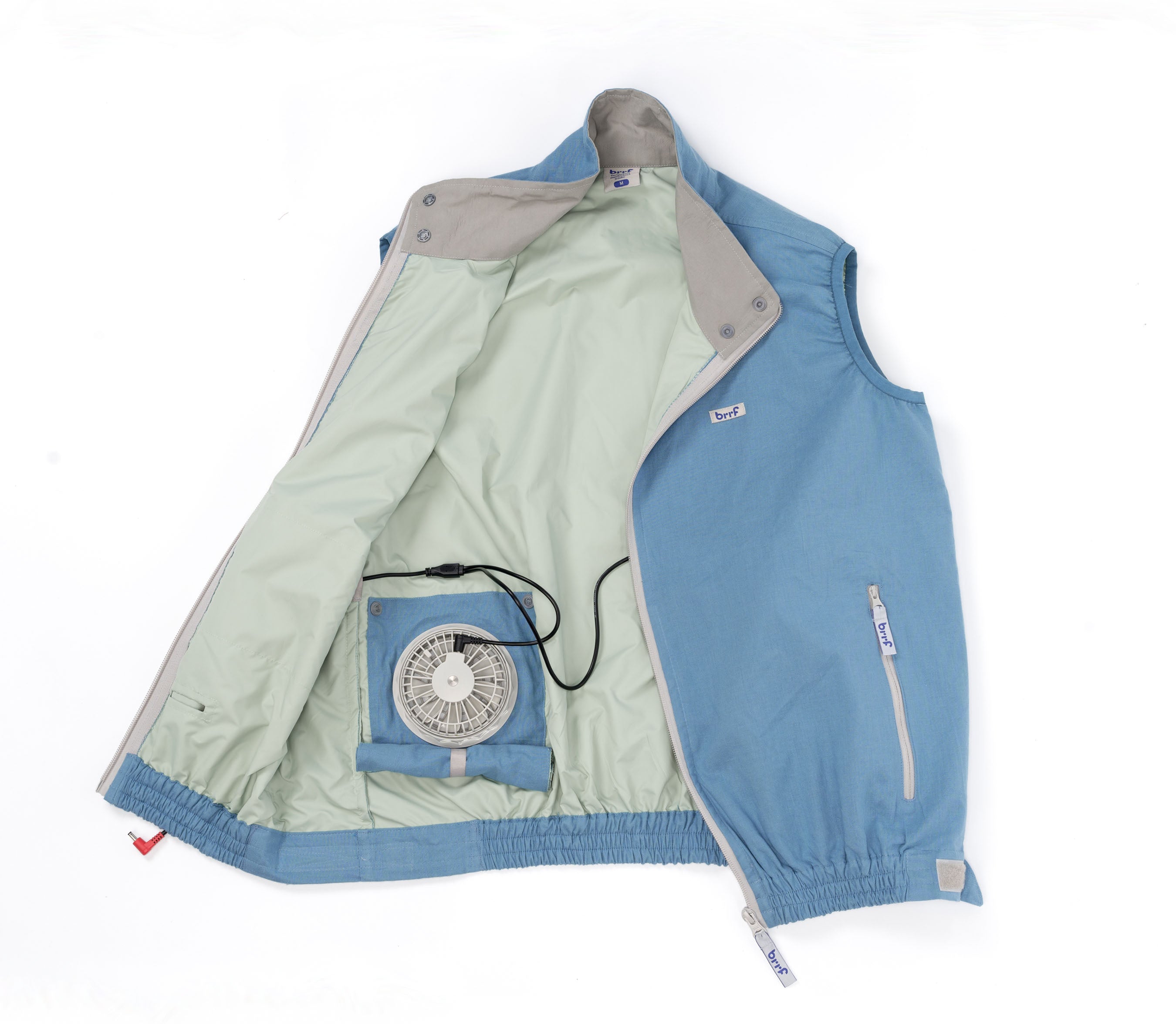 Air-Conditioned Clothing - Cotton - brrf basic (with 10000 mAh Power Bank Included)