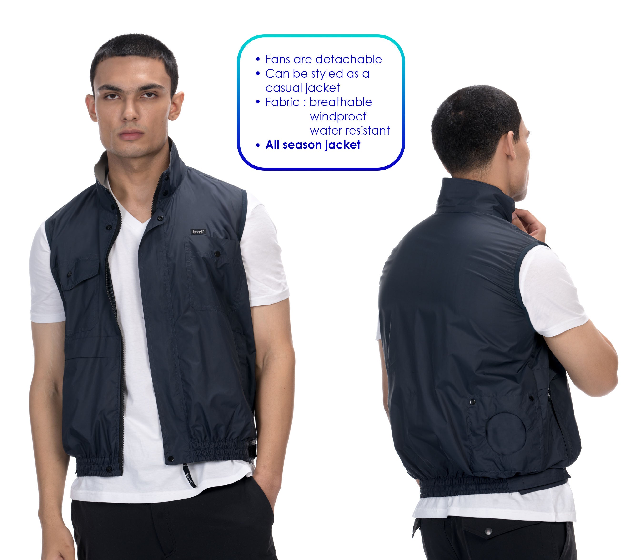 Combo Pack of Air-Conditioned Jacket (5V) + Cooling Vest